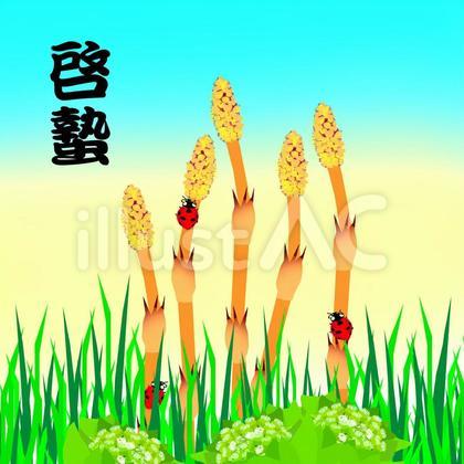 啓蟄 春。