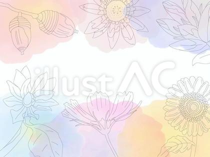 やさしげな背景23_秋「秋桜・ダリア」